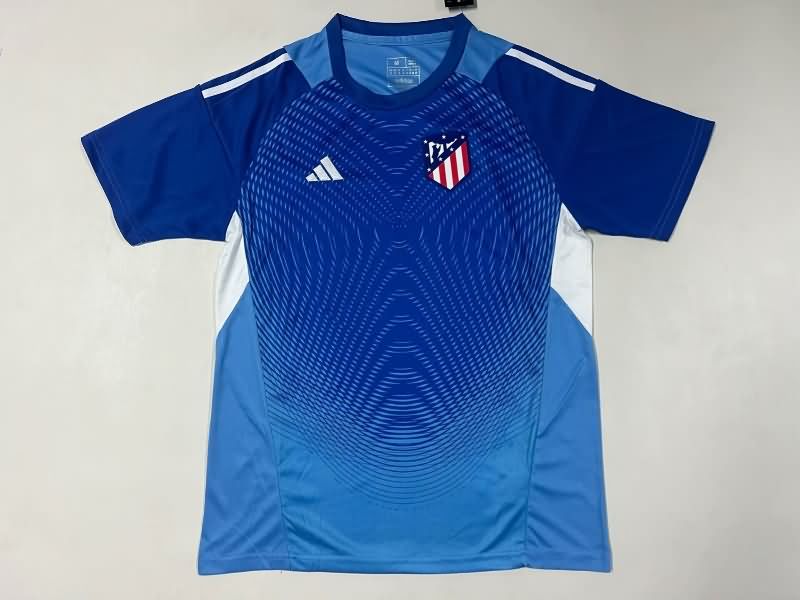 Thailand Quality(AAA) 25/26 Atletico Madrid Goalkeeper Blue Soccer Jersey