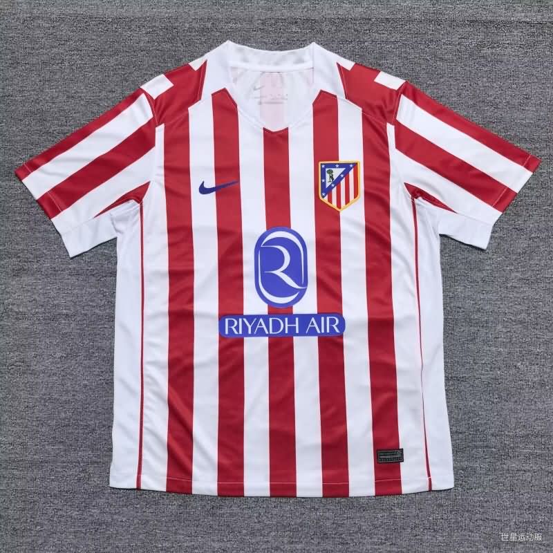 Thailand Quality(AAA) 25/26 Atletico Madrid Home Soccer Jersey Leaked