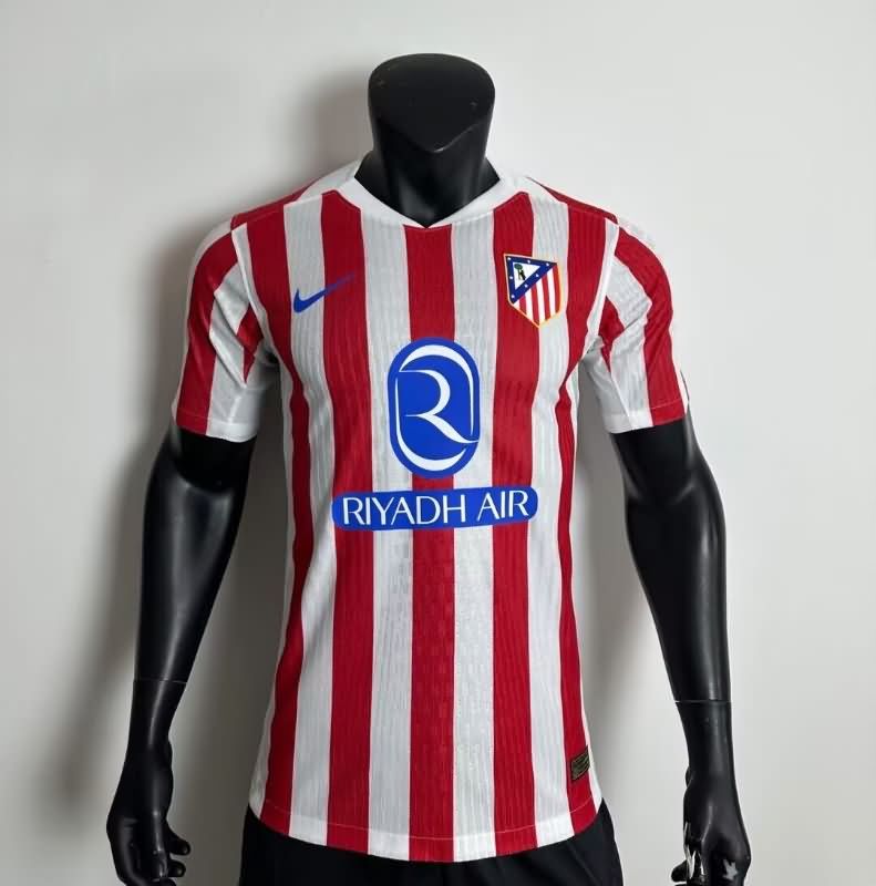 Thailand Quality(AAA) 25/26 Atletico Madrid Home Soccer Jersey (Player) Leaked