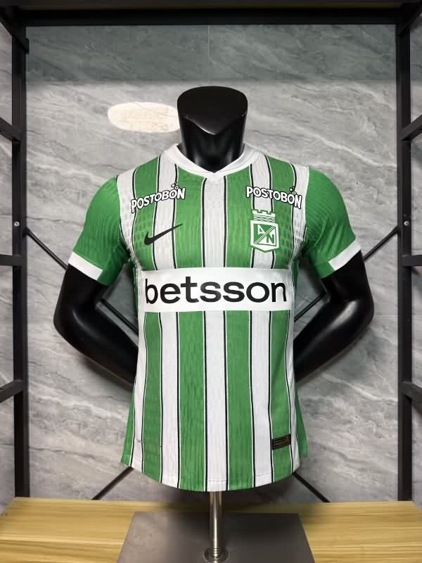 Thailand Quality(AAA) 2026 Atletico Nacional Home Soccer Jersey (Player)