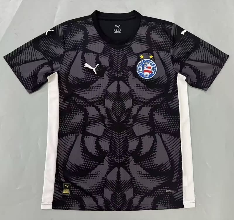 Thailand Quality(AAA) 2025 Bahia Goalkeeper Black Soccer Jersey