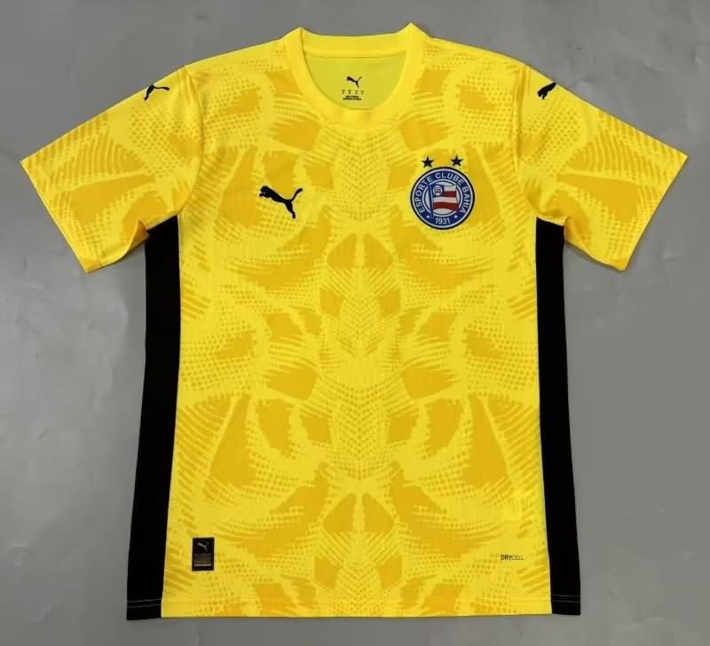 Thailand Quality(AAA) 2025 Bahia Goalkeeper Yellow Soccer Jersey