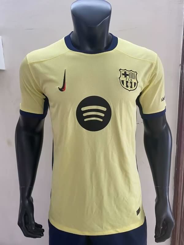 Thailand Quality(AAA) 25/26 Barcelona Yellow Soccer Jersey