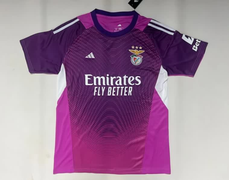 Thailand Quality(AAA) 25/26 Benfica Goalkeeper Purple Soccer Jersey