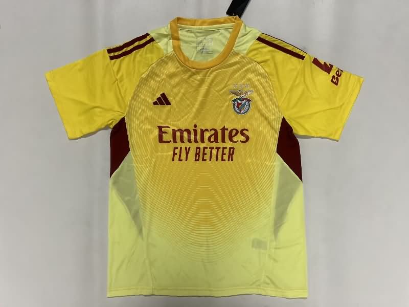 Thailand Quality(AAA) 25/26 Benfica Goalkeeper Yellow Soccer Jersey