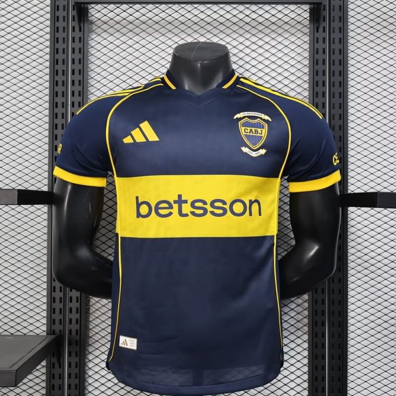Thailand Quality(AAA) 2025 Boca Juniors Home Soccer Jersey (Player)