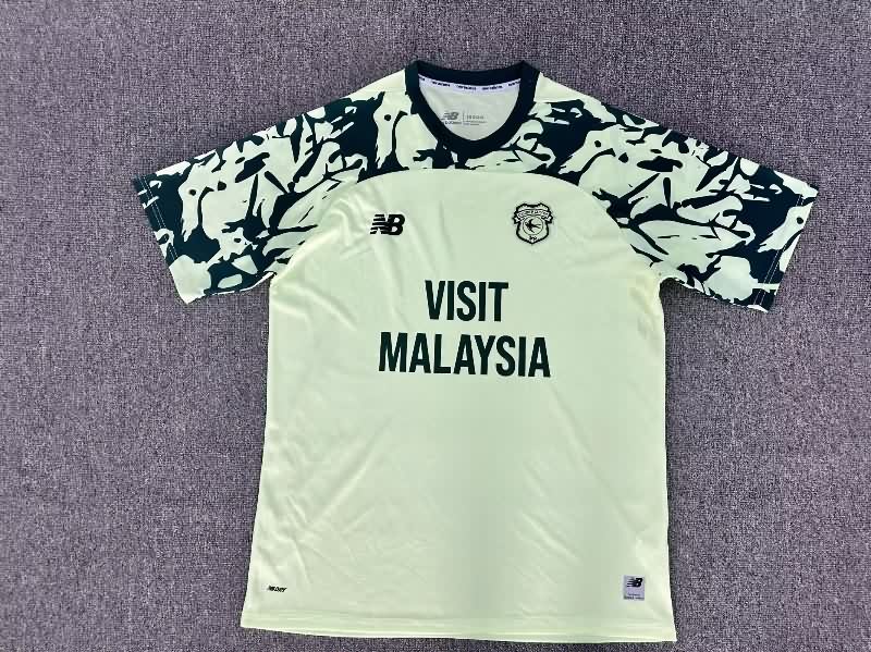 Thailand Quality(AAA) 25/26 Cardiff City Away Soccer Jersey