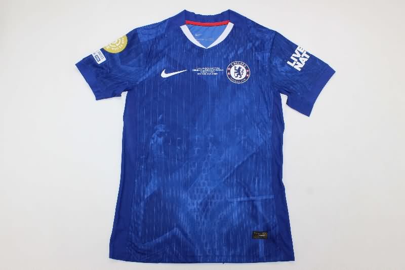 Thailand Quality(AAA) 2025 Chelsea Club World Cup Final Home Soccer Jersey (Player)