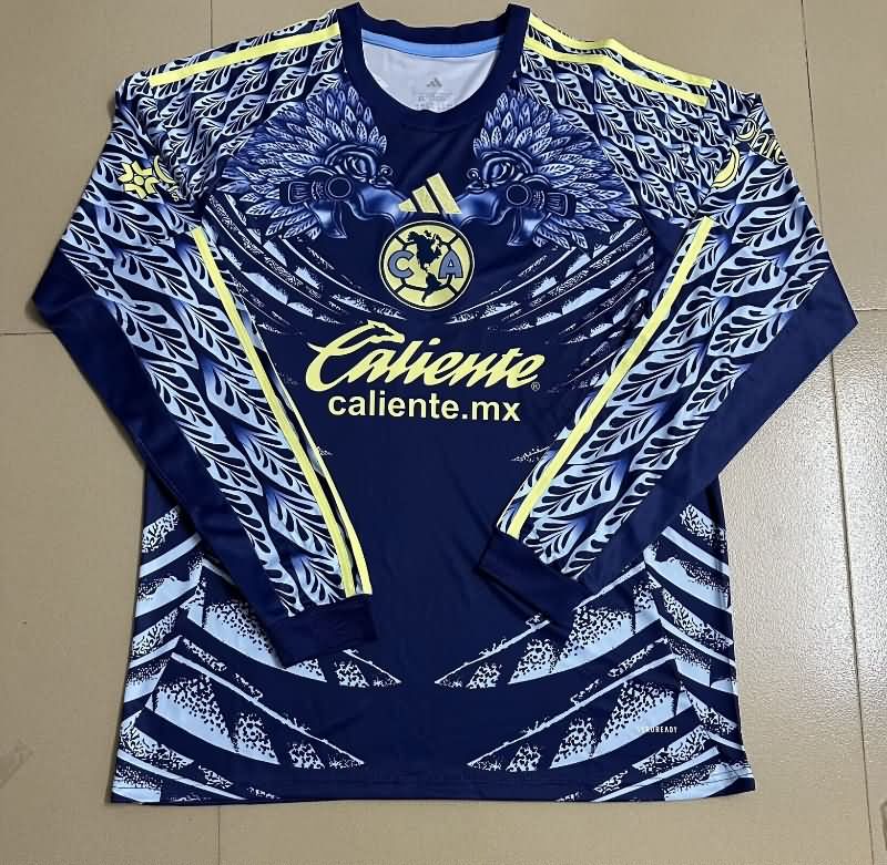 Thailand Quality(AAA) 25/26 Club America Away Long Sleeve Soccer Jersey