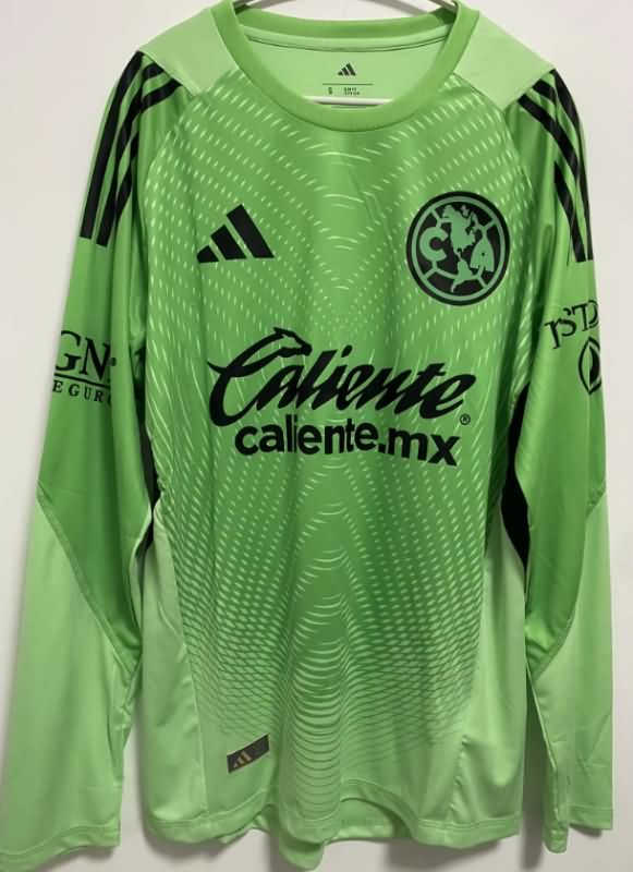 Thailand Quality(AAA) 25/26 Club America Goalkeeper Green Long Sleeve Jersey (Player)