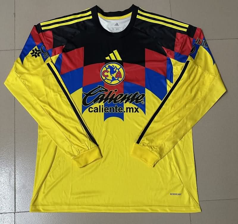 Thailand Quality(AAA) 25/26 Club America Home Long Sleeve Soccer Jersey