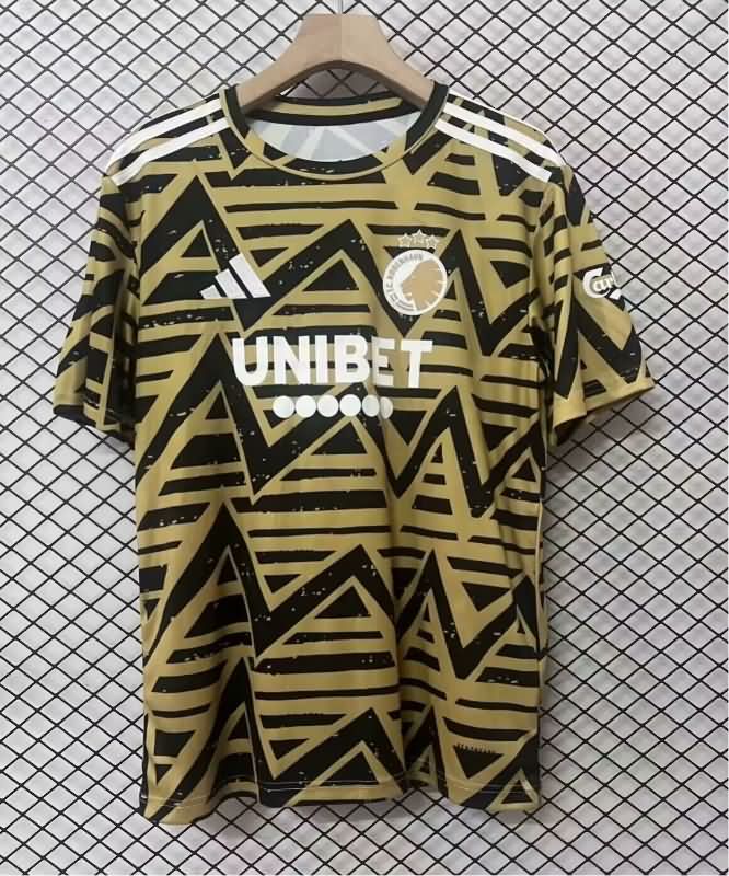 Thailand Quality(AAA) 25/26 Copenhagen Goalkeeper Gold Soccer Jersey