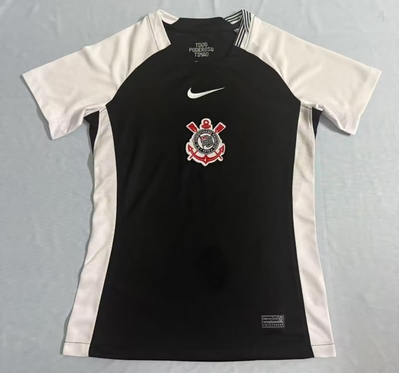 Thailand Quality(AAA) 2025 Corinthians Away Women Soccer Jersey