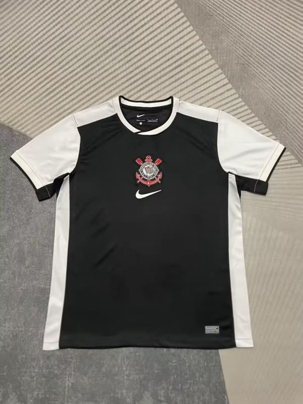 Thailand Quality(AAA) 2025 Corinthians Black Soccer Jersey