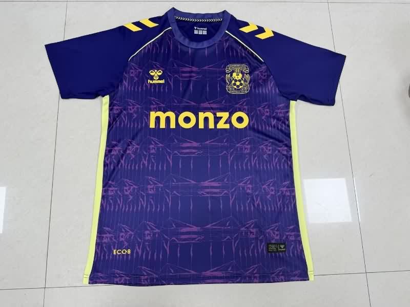 Thailand Quality(AAA) 25/26 Coventry City Goalkeeper Purple Soccer Jersey