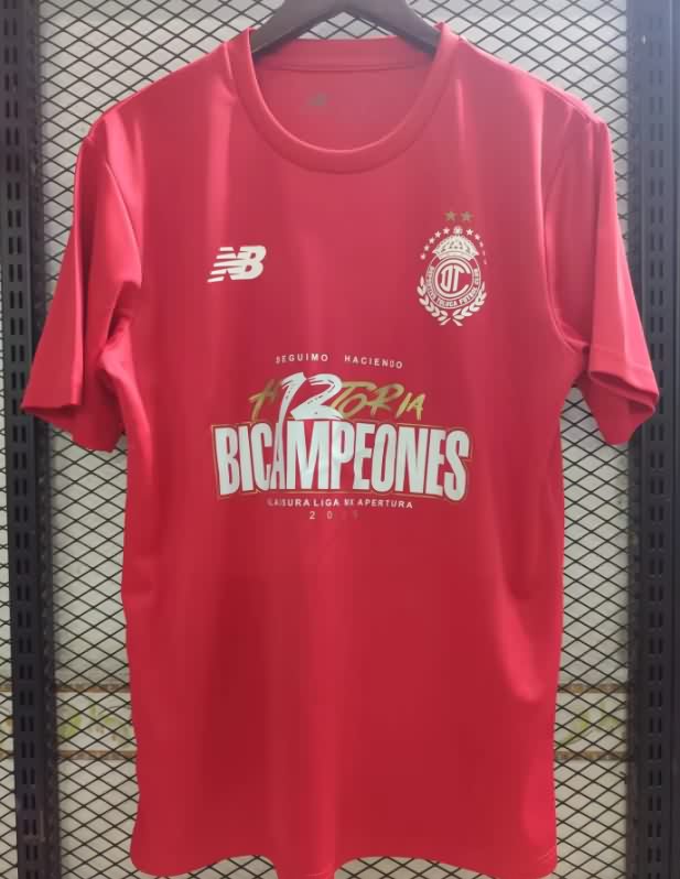 Thailand Quality(AAA) 25/26 Deportivo Toluca 12 Champions Soccer Shirt