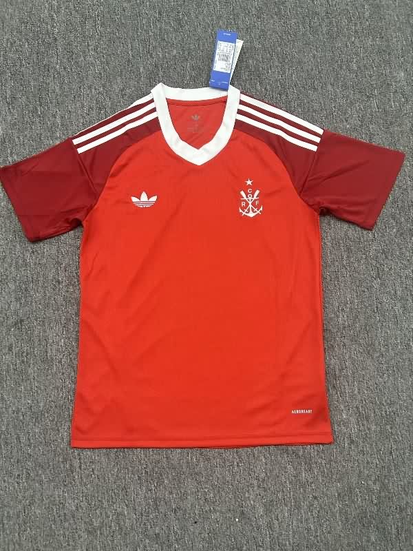 Thailand Quality(AAA) 2025 Flamengo Goalkeeper Red Soccer Jersey