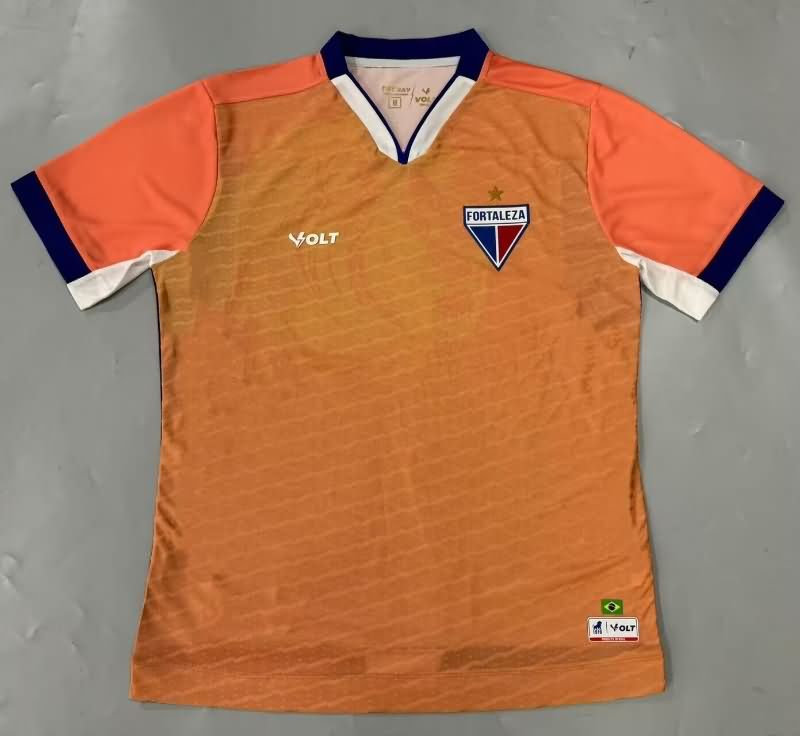 Thailand Quality(AAA) 2025 Fortaleza Goalkeeper Orange Soccer Jersey