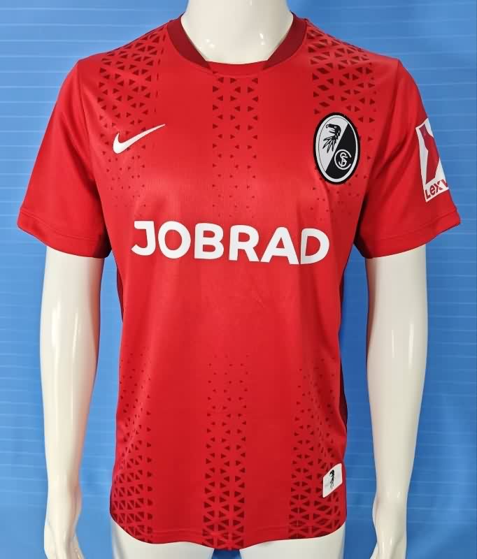 Thailand Quality(AAA) 25/26 Freiburg Home Cup Soccer Jersey