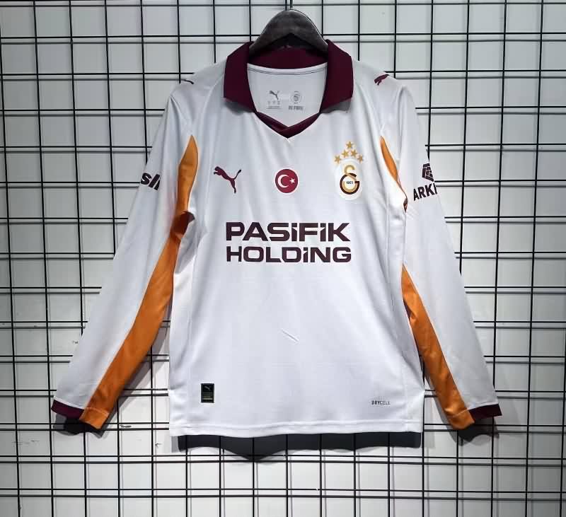 Thailand Quality(AAA) 25/26 Galatasaray Away Long Sleeve Soccer Jersey