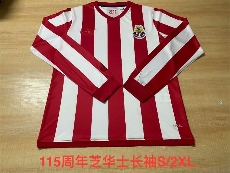 Thailand Quality(AAA) 115th Guadalajara Anniversary Long Sleeve Soccer Jersey