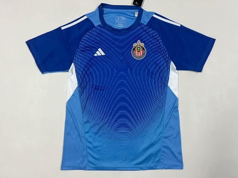 Thailand Quality(AAA) 25/26 Guadalajara Goakeeper Blue Soccer Jersey