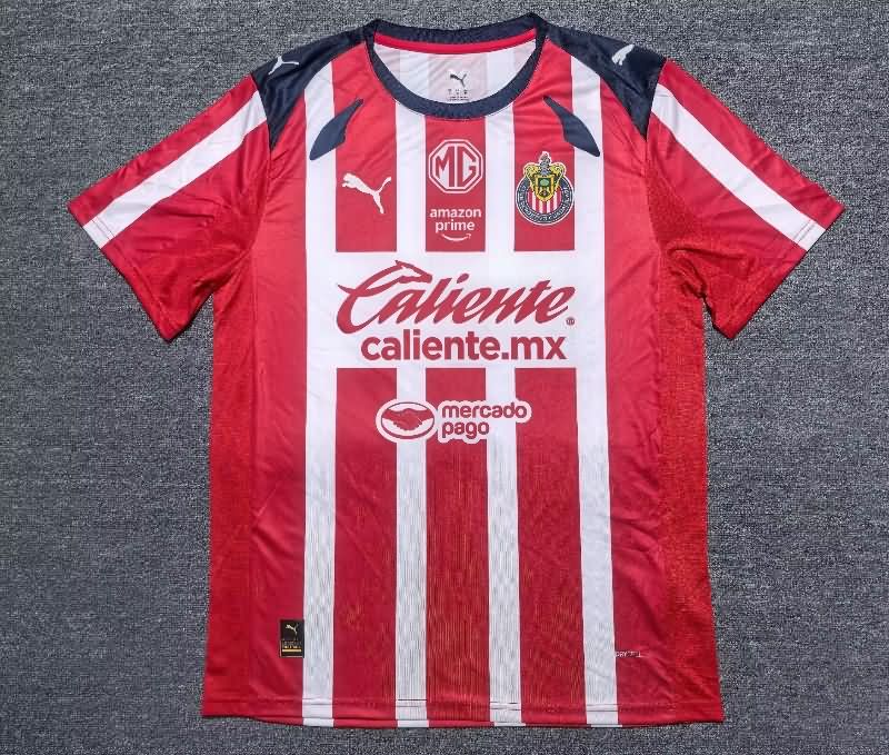 Thailand Quality(AAA) 25/26 Guadalajara Home Soccer Jersey