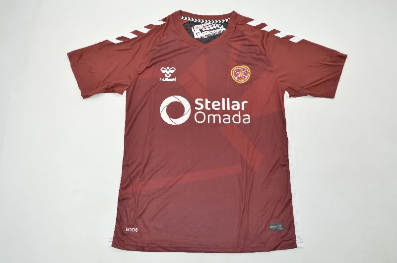 Thailand Quality(AAA) 25/26 Heart Of Midlothian Home Soccer Jersey
