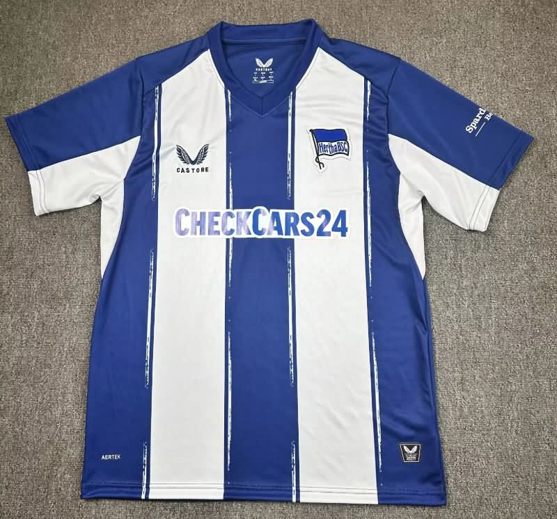 Thailand Quality(AAA) 25/26 Hertha BSC Home Soccer Jersey