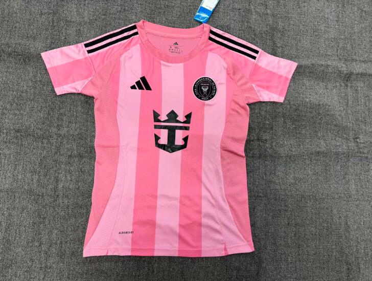 Thailand Quality(AAA) 2025 Inter Miami Home Women Soccer Jersey