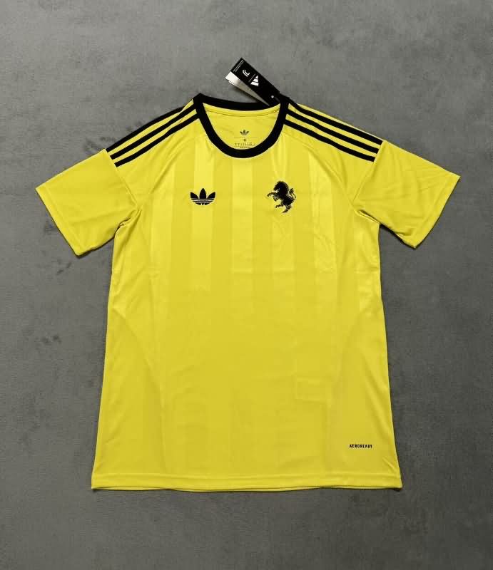 Thailand Quality(AAA) 25/26 Juventus Goalkeeper Yellow Soccer Jersey