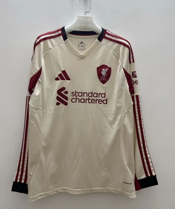 Thailand Quality(AAA) 25/26 Liverpool Away Long Sleeve Soccer Jersey