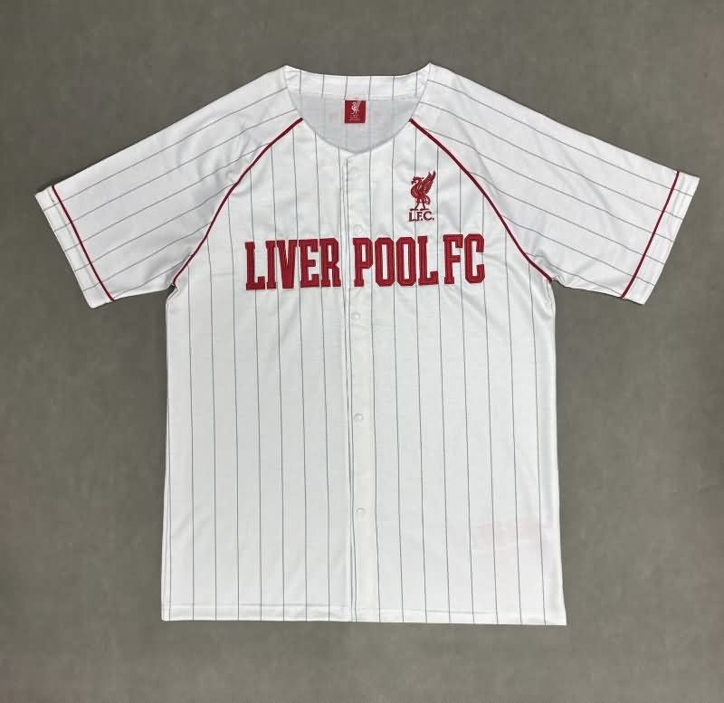 Thailand Quality(AAA) 25/26 Liverpool Travel White Soccer Jersey 02