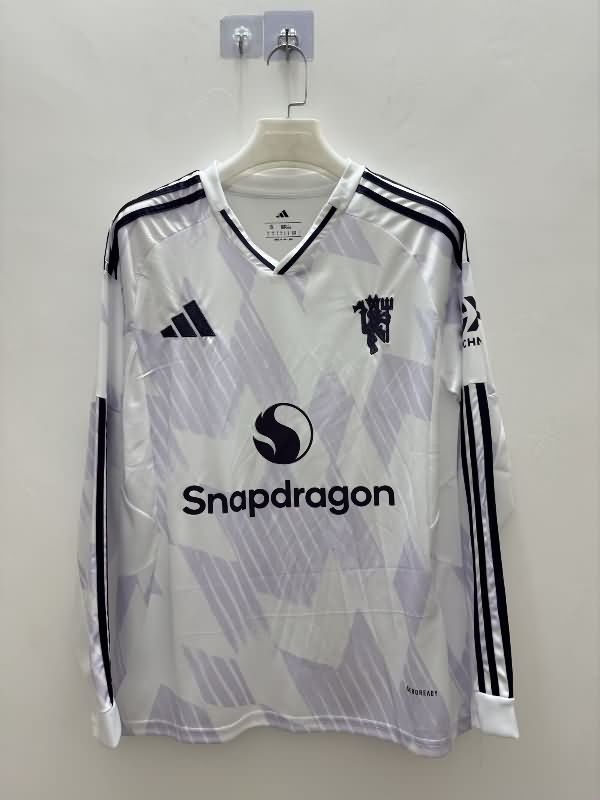 Thailand Quality(AAA) 25/26 Manchester United Away Long Sleeve Soccer Jersey