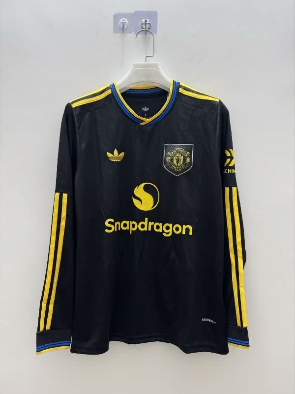 Thailand Quality(AAA) 25/26 Manchester United Third Long Sleeve Soccer Jersey
