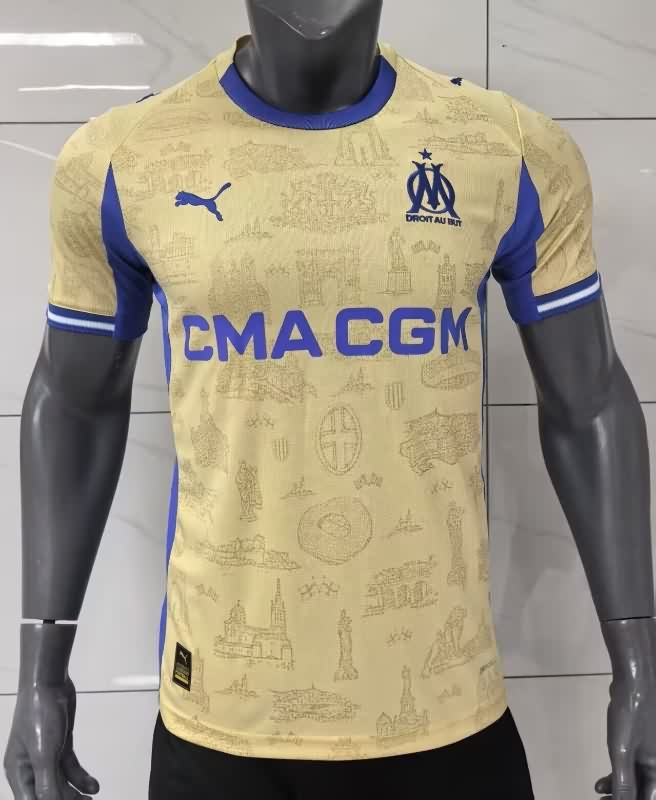 Thailand Quality(AAA) 25/26 Marseilles Fourth Soccer Jersey