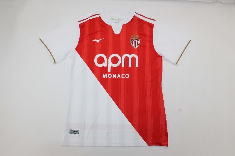 Thailand Quality(AAA) 25/26 Monaco Home Soccer Jersey (Player)