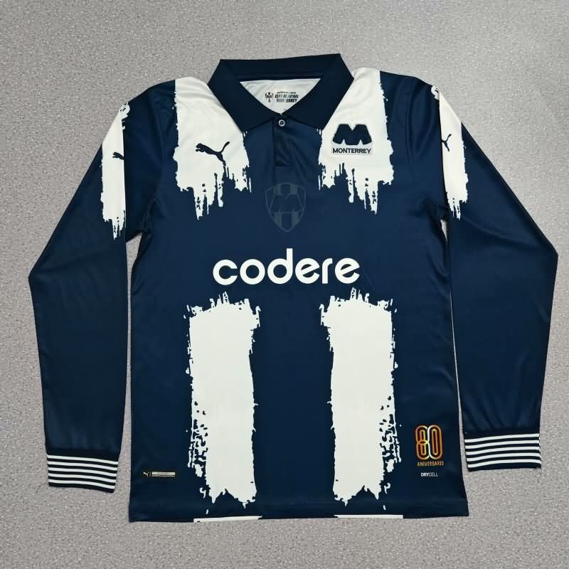 Thailand Quality(AAA) 2025 Monterrey 80th Anniversary Long Sleeve Soccer Jersey
