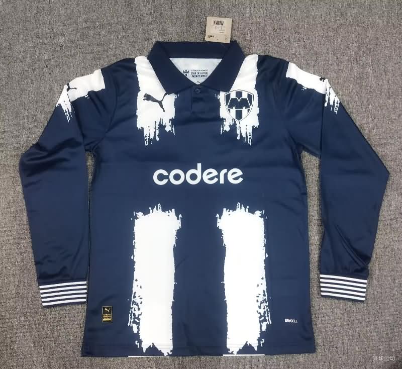 Thailand Quality(AAA) 25/26 Monterrey Home Long Sleeve Soccer Jersey