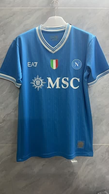Thailand Quality(AAA) 25/26 Napoli UCL Home Soccer Jersey