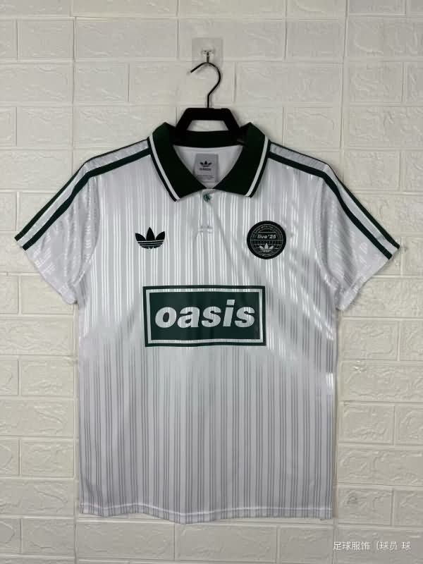 Thailand Quality(AAA) 2025 Oasis White Soccer Jersey