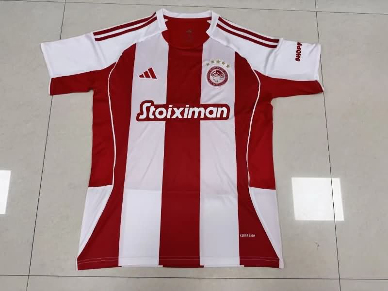 Thailand Quality(AAA) 25/26 Olympiacos Home Soccer Jersey