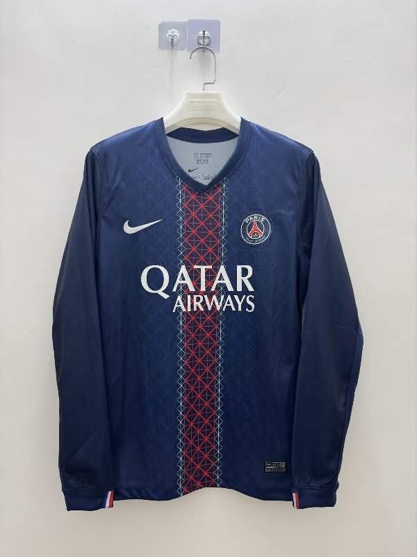 Thailand Quality(AAA) 25/26 Paris St Germain Home Long Sleeve Soccer Jersey