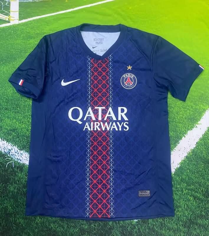 Thailand Quality(AAA) 25/26 Paris St Germain Home Soccer Jersey With Star