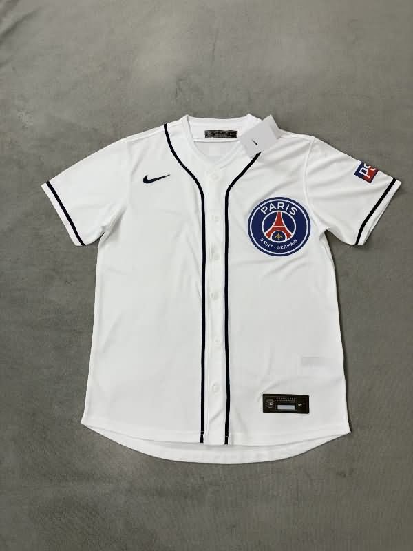 Thailand Quality(AAA) 25/26 Paris St Germain White Baseball Jersey