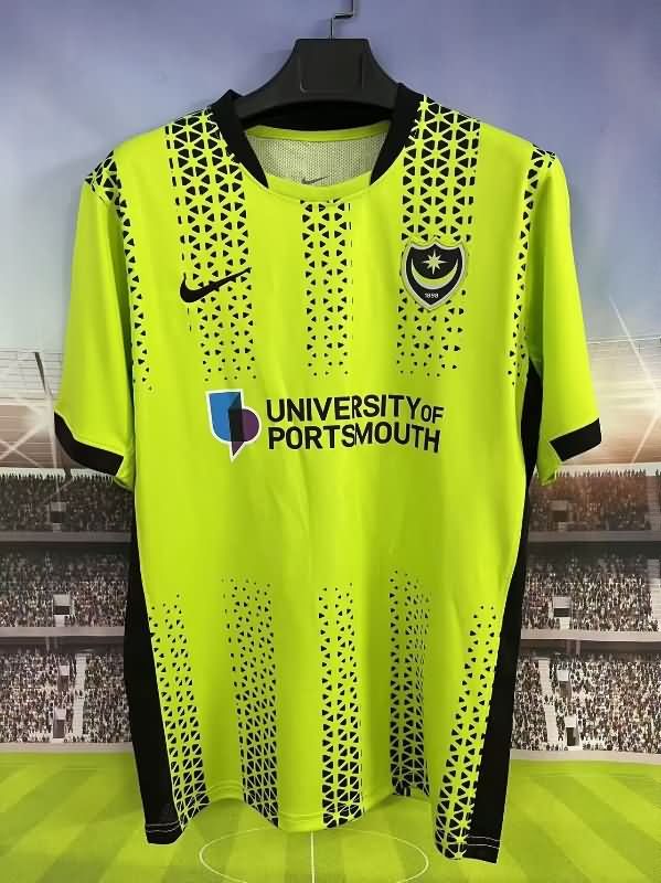 Thailand Quality(AAA) 25/26 Portsmouth Third Soccer Jersey