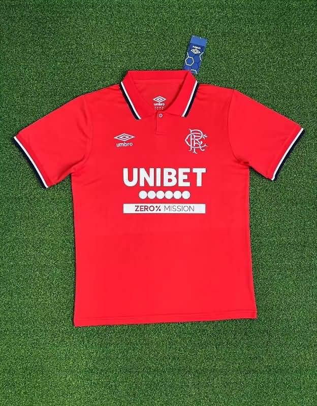 Thailand Quality(AAA) 25/26 Rangers Red Soccer Jersey