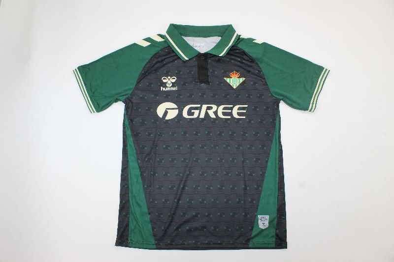 Thailand Quality(AAA) 25/26 Real Betis Black Soccer Jersey