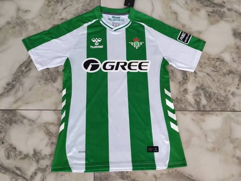 Thailand Quality(AAA) 25/26 Real Betis Home Soccer Jersey (Player)