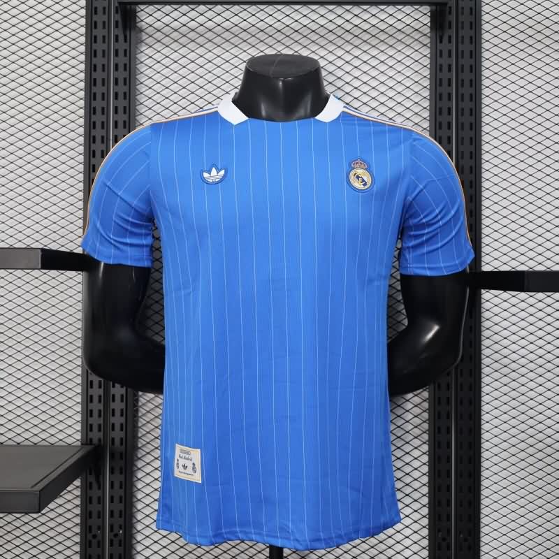 Thailand Quality(AAA) 25/26 Real Madrid Blue Soccer Jersey (Player)